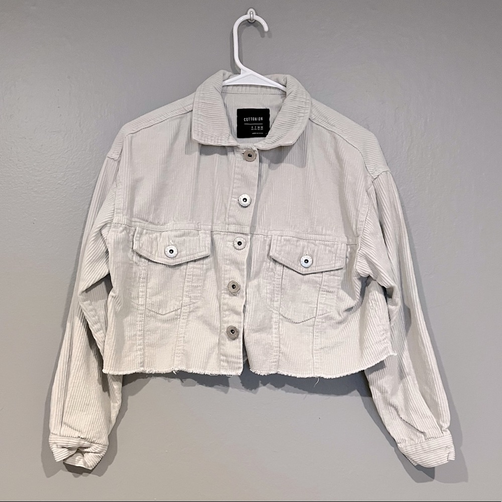 Cotton On Corduroy Cropped Shacket